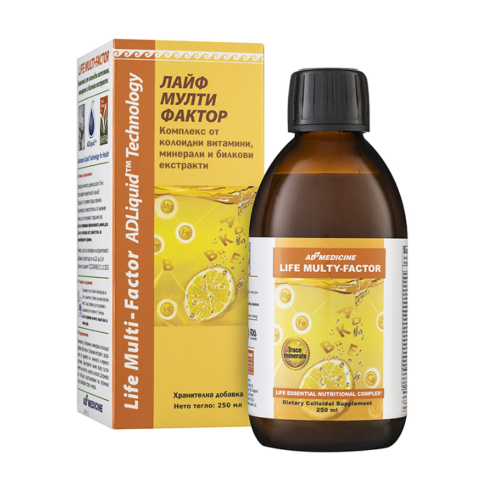 ADLiquid LIFE MULTI FACTOR COMPLEX / ЕДЛИКУИД ЛАЙФ МУЛТИ ФАКТОР КОМПЛЕКС СИРОП 250 МЛ