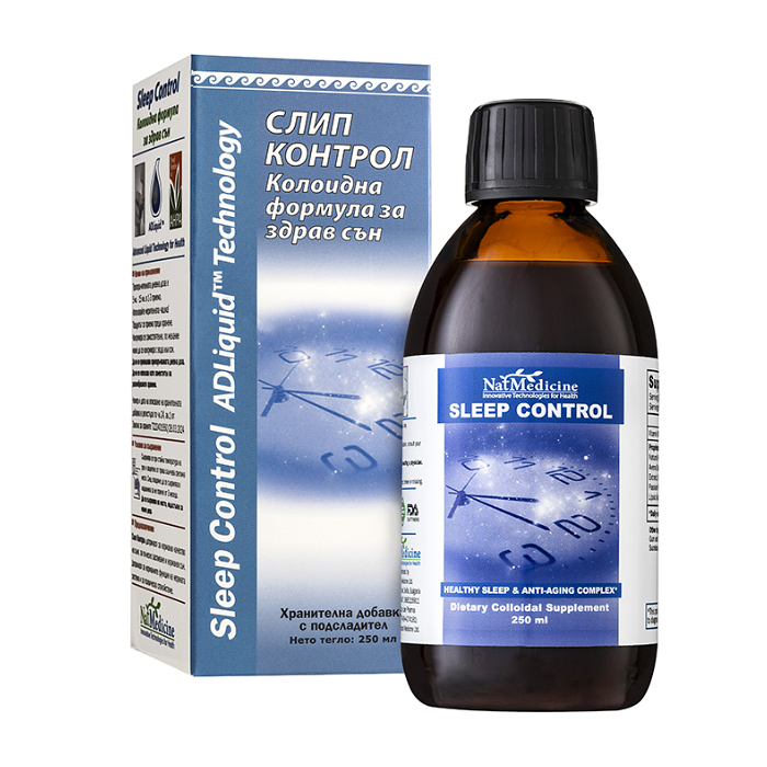 ADLiquid SLEEP CONTROL / ЕДЛИКУИД СЛИЙП КОНТРОЛ СИРОП ЗА ЗДРАВ СЪН 250 МЛ