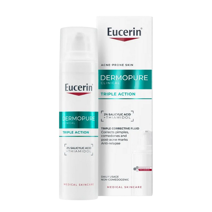 EUCERIN DERMOPURE CLINICAL TRIPLE ACTION КОРИГИРАЩ ФЛУИД 40 МЛ