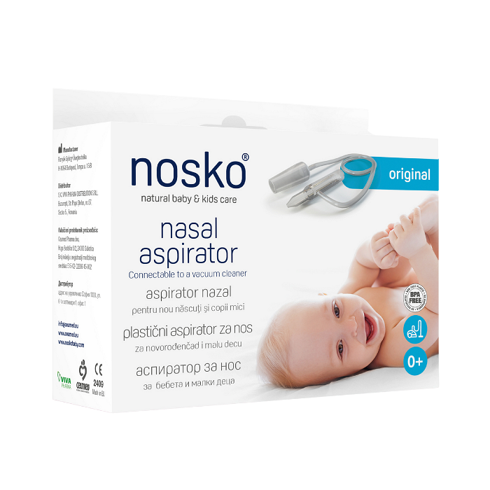 НОСКО BABY АСПИРАТОР ЗА НОС ПЛАСТМАСОВ /ЗА ПРАХОСМУКАЧКА/