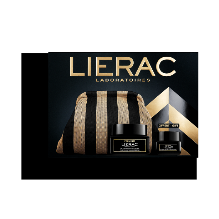 LIERAC PREMIUM БОГАТ АНТИ-ЕЙДЖ КРЕМ 50МЛ + ОКОЛООЧЕН КРЕМ 20МЛ + НЕСЕСЕР ПРОМО