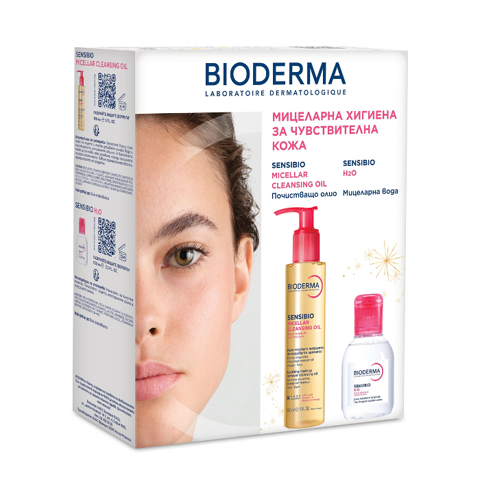 BIODERMA SENSIBIO МИЦЕЛАРНО ПОЧИСТВАЩО ОЛИО 150МЛ + SENSIBIO H2O МИЦЕЛАРНА ВОДА 100МЛ ПРОМО