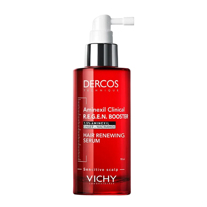 VICHY DERCOS AMINEXIL CLINICAL R.E.G.E.N. BOOSTER СЕРУМ ПРОТИВ КОСОПАД ЗА УКРЕПВАНЕ НА КОСАТА 90 МЛ