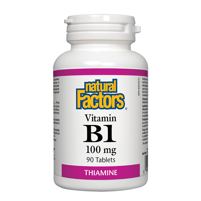 ВИТАМИН В1 (ТИАМИН) ТАБЛ. 100 МГ Х 90 NATURAL FACTORS