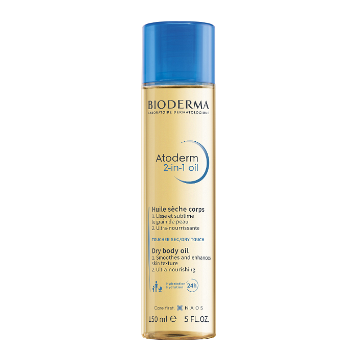 BIODERMA ATODERM 2 В 1 СУХО ОЛИО ЗА ЛИЦЕ И ТЯЛО 150 МЛ