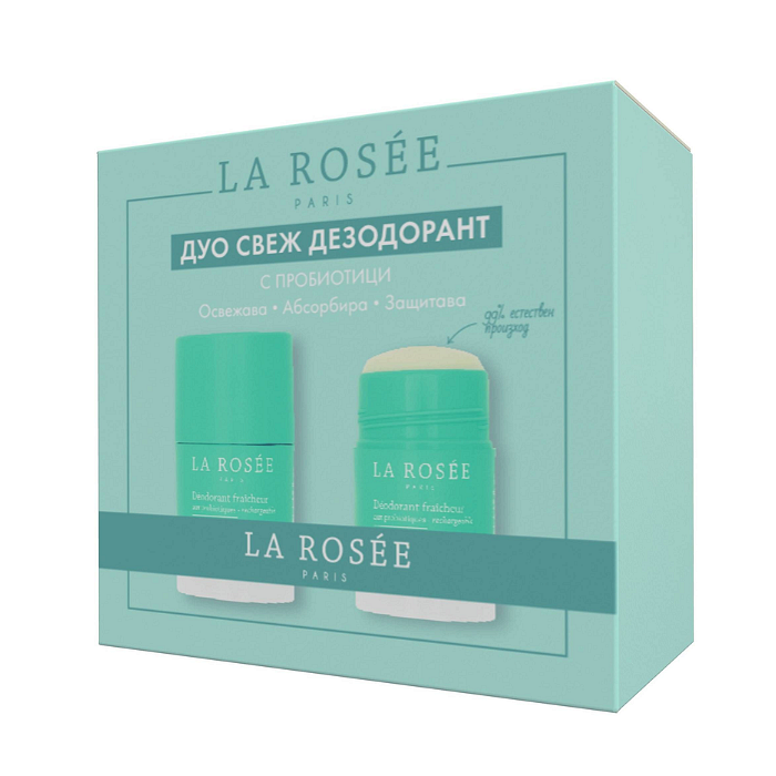 LA ROSEE ОСВЕЖАВАЩ СТИК-ДЕЗОДОРАНТ + ПЪЛНИТЕЛ 2 Х 50МЛ ПРОМО