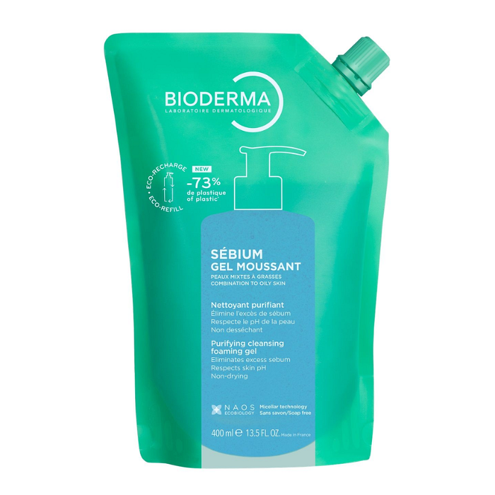 BIODERMA SEBIUM ГЕЛ МУСАН 400 МЛ (ЕКО ПЪЛНИТЕЛ)