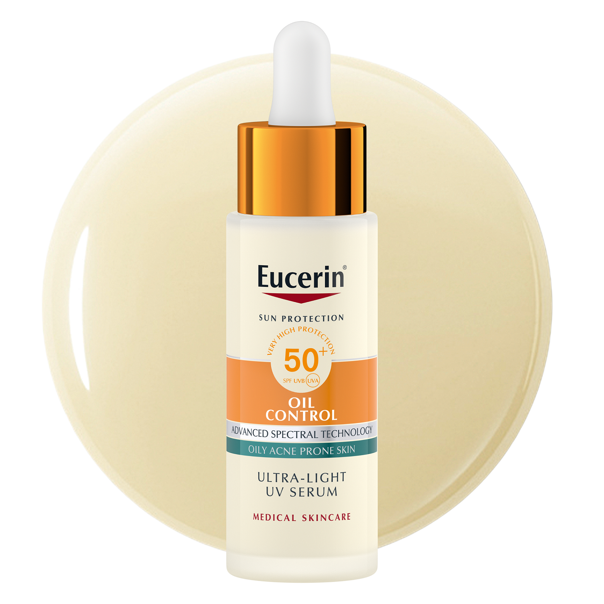 EUCERIN SUN OIL CONTROL SPF50+ UV СЕРУМ ЗА ЛИЦЕ 30 МЛ