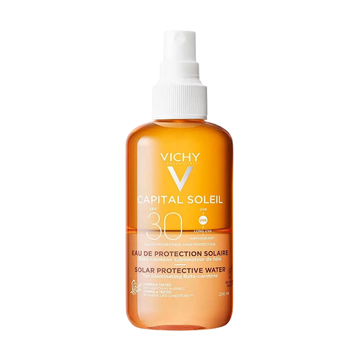 VICHY CAPITAL SOLEIL SPF30 ВОДА ЗА ЛИЦЕ И ТЯЛО ЗА ПОДОБРЯВАНЕ НА ТЕНА 200 МЛ