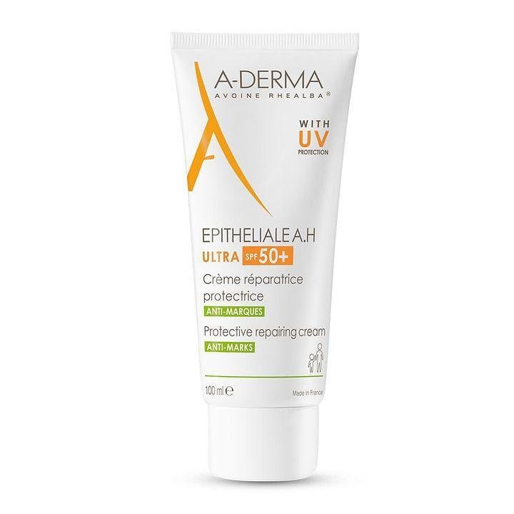 A-DERMA EPITHELIALE A.H. ULTRA SPF50+ ВЪЗСТАНОВЯВАЩ ЗАЩИТАВАЩ КРЕМ С UV ЗАЩИТА 100 МЛ