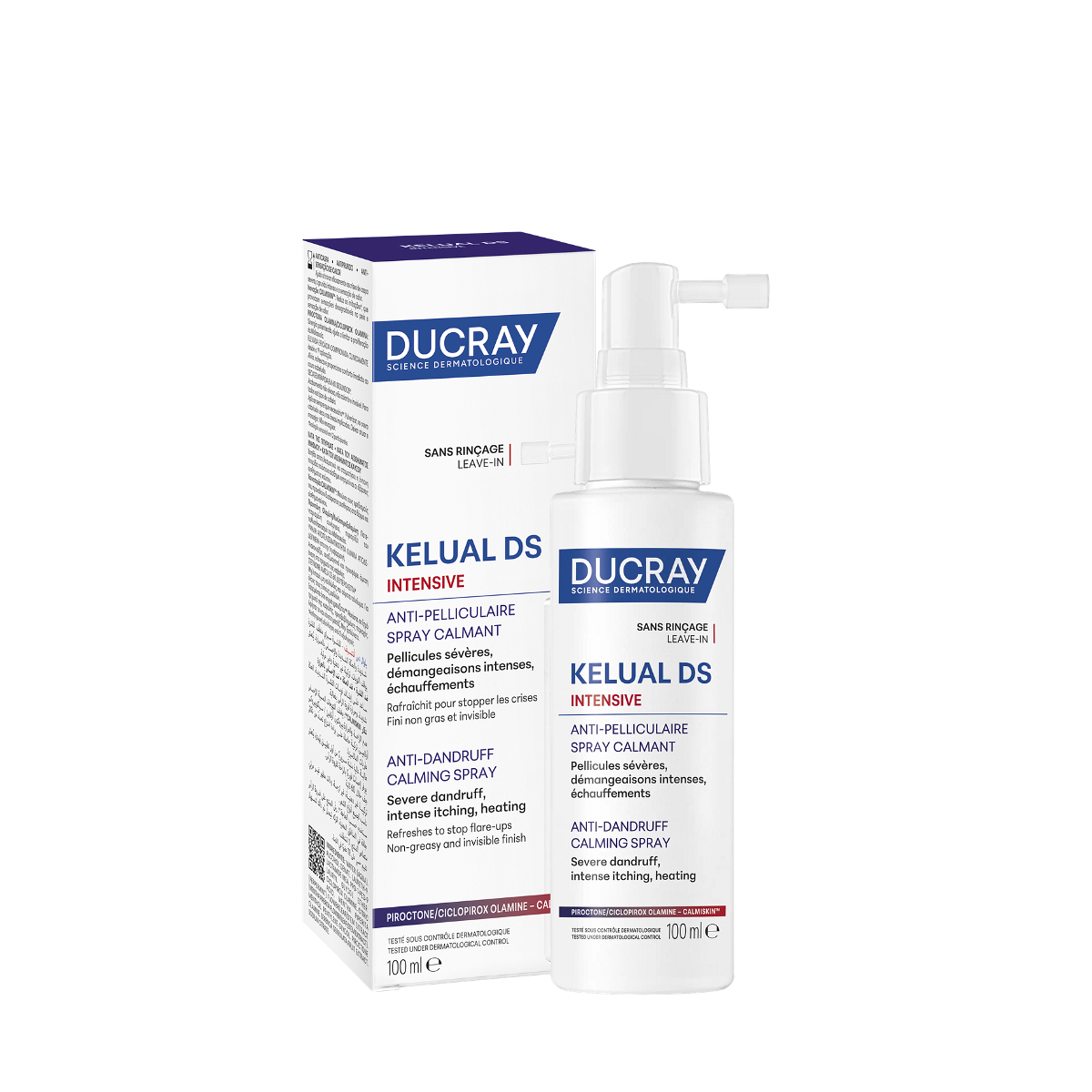 DUCRAY KELUAL DS INTENSIVE УСПОКОЯВАЩ СПРЕЙ ПРИ ПЪРХОТ И СЪРБЕЖ 100 МЛ
