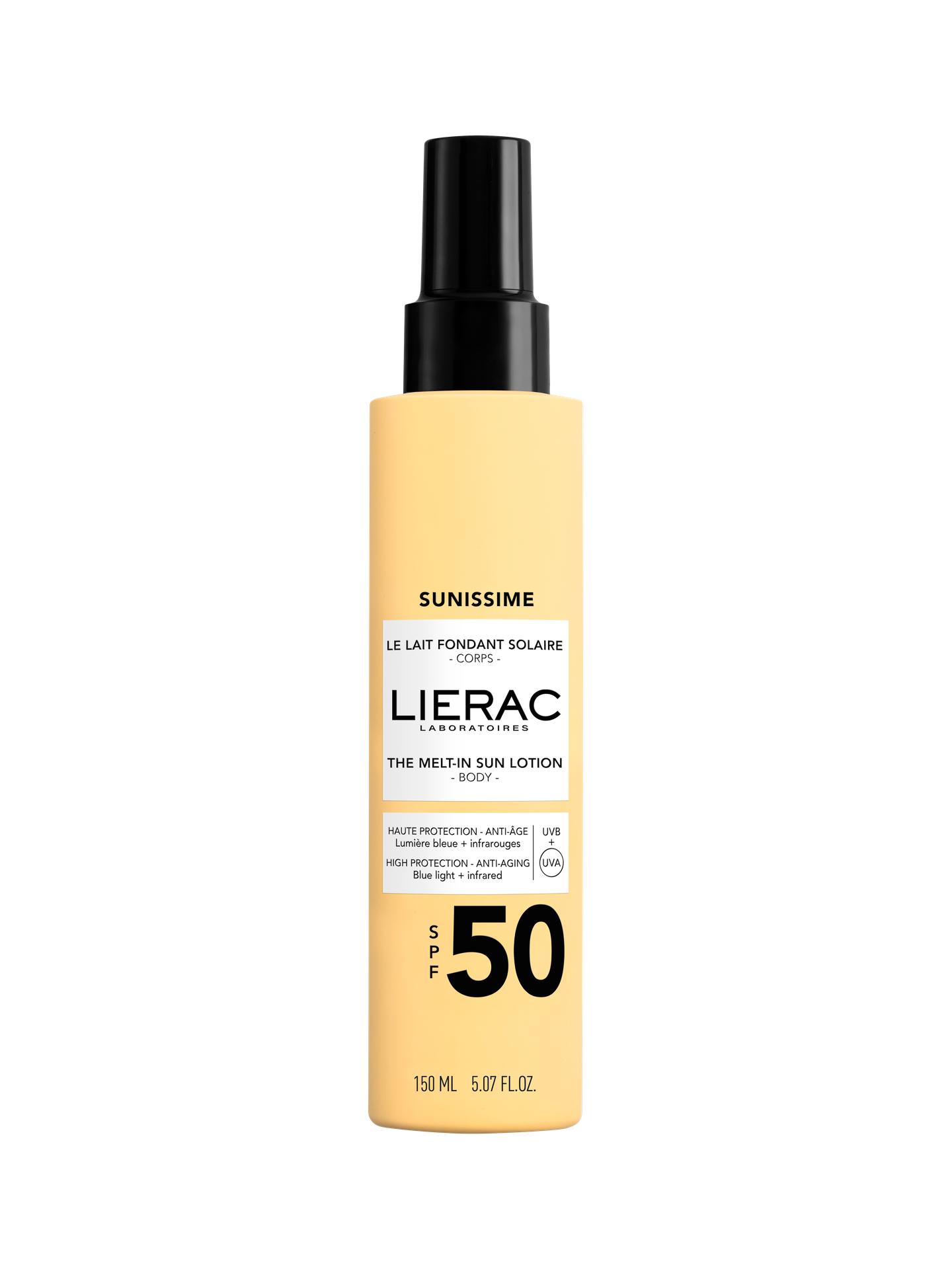 LIERAC SUNISSIME SPF50 СЛЪНЦЕЗАЩИТНО ЕНЕРГИЗИРАЩО МЛЯКО ЗА ТЯЛО 150 МЛ
